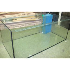 Kweek aquarium 100*50*40 cm transparant gelijmd