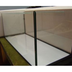 Aquarium 100*40*40 cm zwart gelijmd